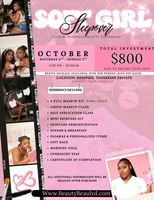 🌸 Soft Girl Sleepover: The Ultimate Beauty Experience 🌸